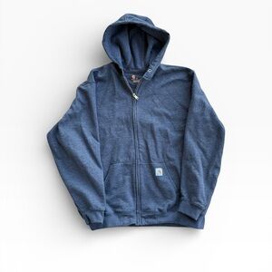 Carhartt K122 Heather Gray Full Zip Hoodie 2XL